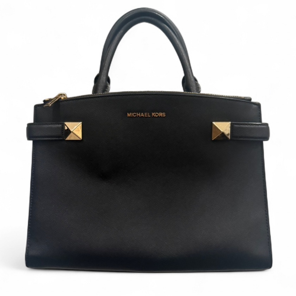 Michael Kors Black Saffiano Satchel